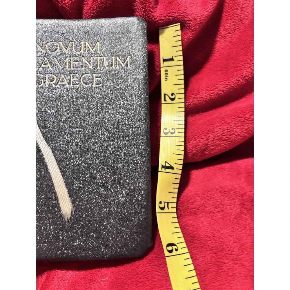 1952 Vintage Novem Testamentum Graece Bible Publish Germany Post WWII Era 4x6